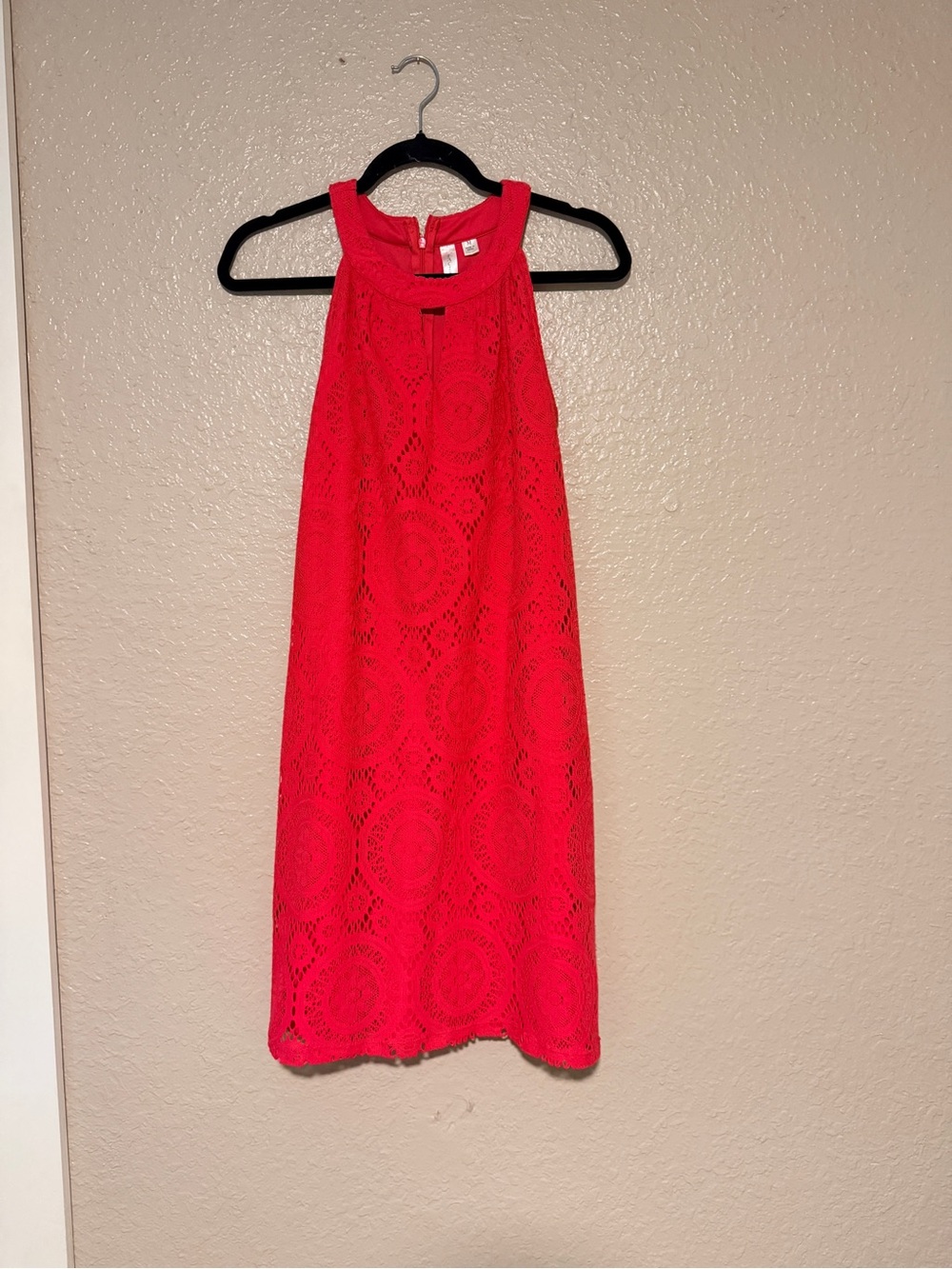 Tacera Bright Red Sleeveless Dress